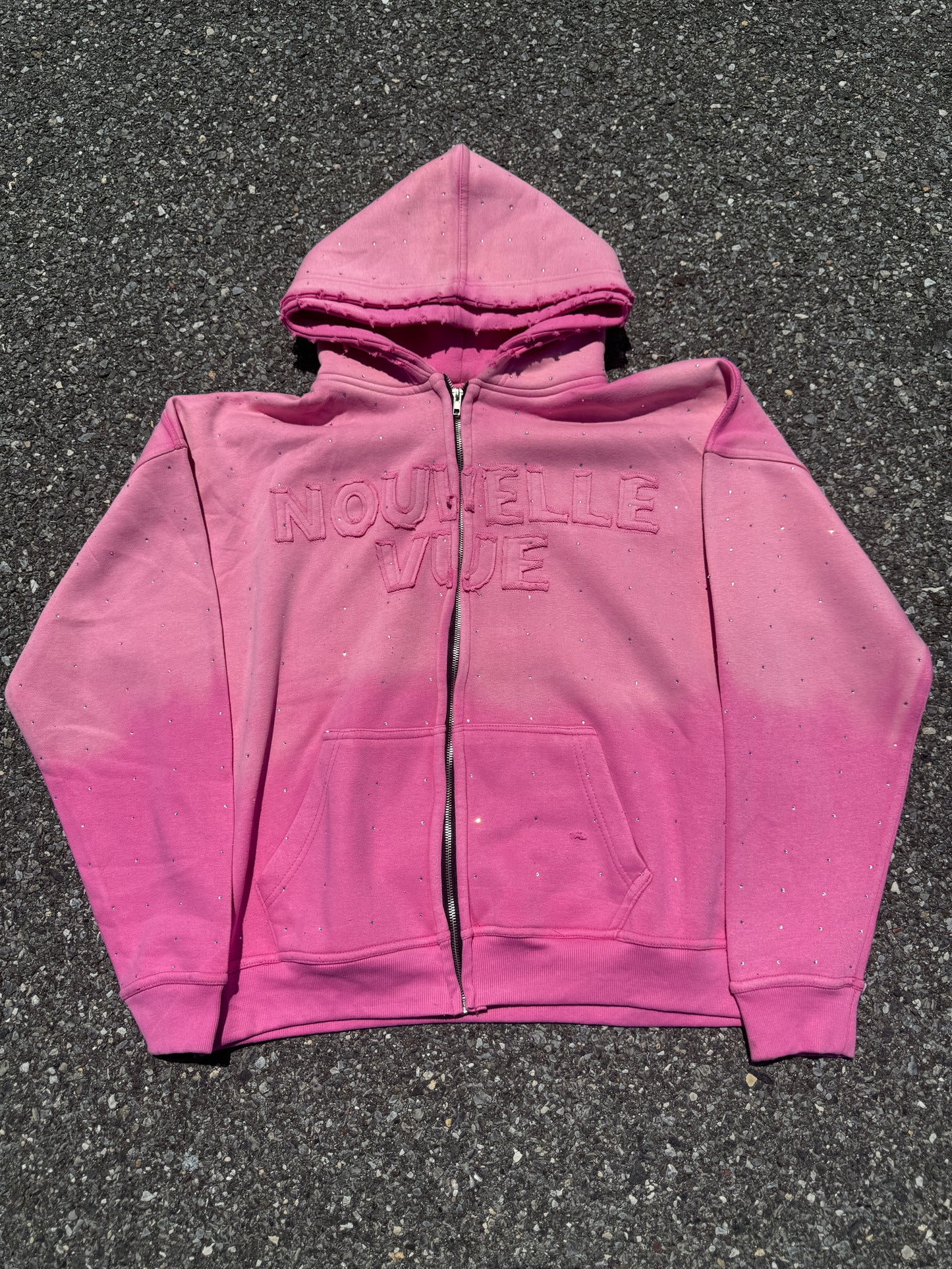 ROCK$TAR BUBBLEGUM ZIPUP HOODIE