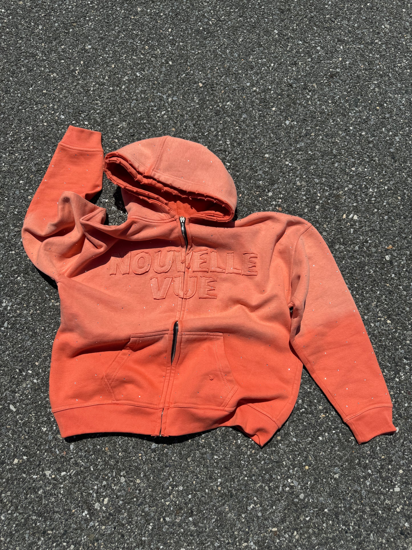 ROCK$TAR CORAL ZIPUP HOODIE