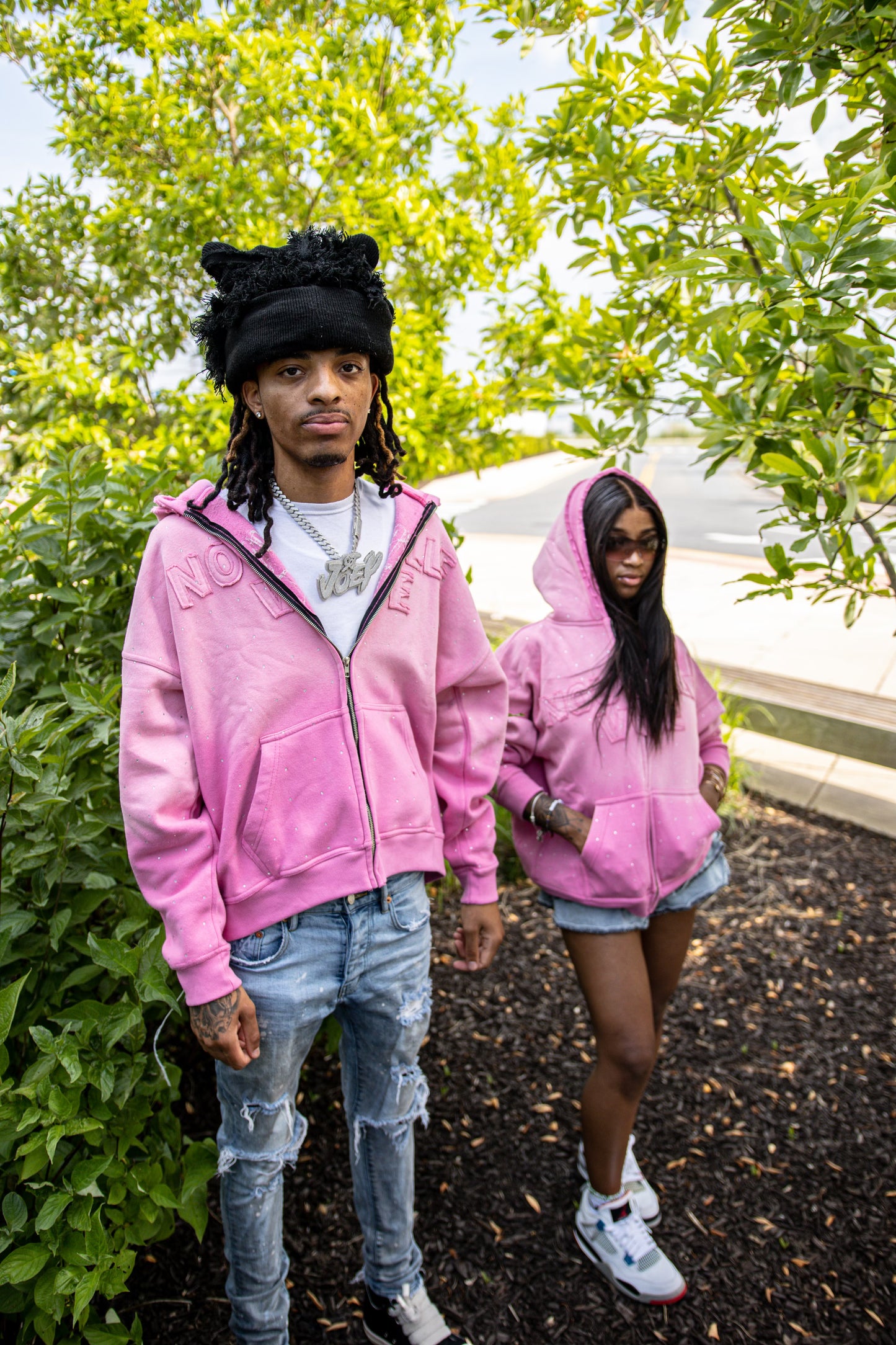 ROCK$TAR BUBBLEGUM ZIPUP HOODIE